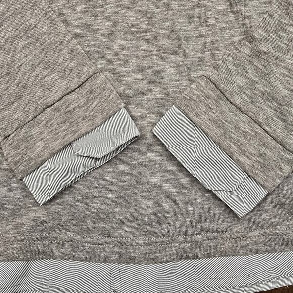 NEW NWT Boy's 3pommes Gray Collared Layered Look Long Sleeve - Size 12 - Picture 5 of 9